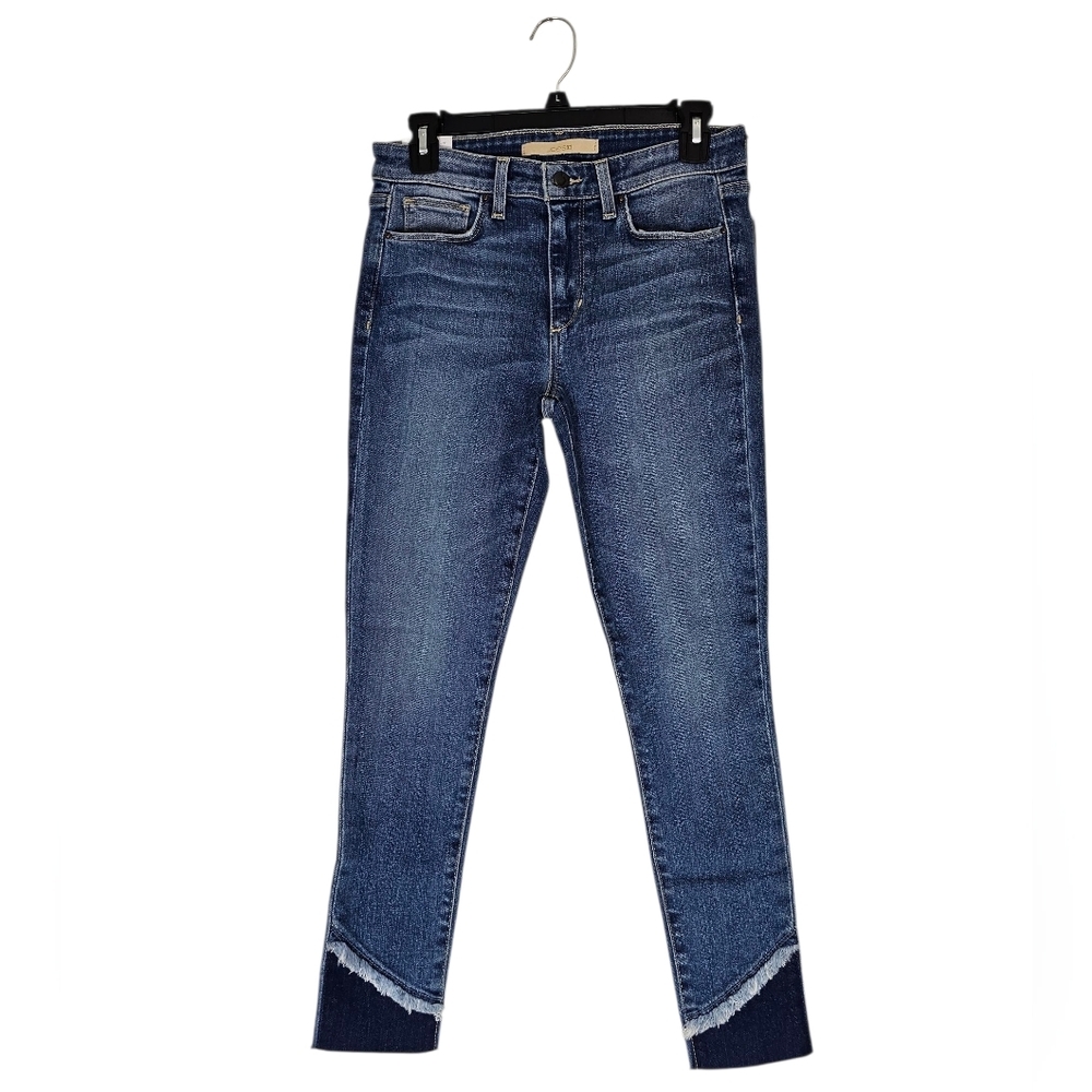 Joe's Jeans The Icon High Rise Skinny Blue Raw Hem Ankle Jeans‎ 27 NWT